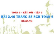 Bài 2.46 trang 55 SGK Toán 6 tập 1 Kết nối tri thức
